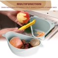 thumbnail image 4 of Triangular Sink Storage Holder Drain Shelf with Suction Cup Kitchen Sink Corner Hanging Basket Shelf Sink Basket for Kitchen Bathroom, 4 of 6