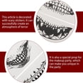 thumbnail image 3 of Tatuajes de boca de Halloween YOUSIM Fiesta Terror Labios aterradores varios tamaños, 3 of 4