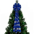 thumbnail image 3 of Anuirheih Christmas Velvet Ribbon Wired Edge Ribbon Wrapping Craft Fabric Ribbon for Xmas Making Gifts Decoration (Blue, Long 78.7inch Width 2.6inch), 3 of 8