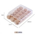 thumbnail image 3 of Egg Fresh - Keeping Box - Refrigerator - Specific, 7 - Tilt Design, Holds 18 Eggs, Stackable, Translucent, Thick - Base for Safe Storage, 3 of 5