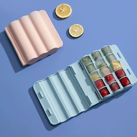 

Farfi Ice Tray Mold 15 Grids Twistable Silicone Kitchen Ice Mold for Whiskey Cocktail