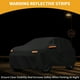 thumbnail image 3 of Funda para auto impermeable para todo clima, protección exterior contra el sol y la lluvia, con tiras reflectantes, negra para Ford Edge, 3 of 5