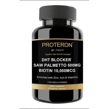 Febron Hair Growth Pills, BIOTIN 10000 mcg   SAW PALMETTO 500mg Vitamins   DHT Blocker Supplement   Keratin, Prevent & Stop Hair Loss, Stimulate & Regrow Hair Follicles for Women & Men