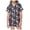 p-1Dark Blue3, variant on CAIVO Girls Christmas Printed 2 Piece Pajama Sets Lapel Short Sleeve Button Down Shirt With Shorts Children Kids Homewear Loungewear