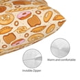 thumbnail image 3 of Honeii Various Bread Print Pillow Cases,Plush Throw Pillow Covers,Decorative Pillowcase for Sofa, Couch, Living Room-20"x30", 3 of 6