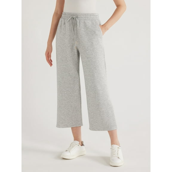 Scoop Women's and Women's Plus Ultimate Scubaknit Cropped Sweatpants, Sizes XS-4X