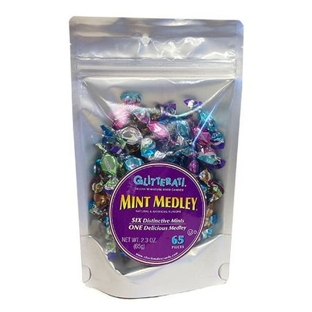 Glitterati Mint Medley Italian Miniature Hard Candy Assortment, 14 oz Bag, 400 Count