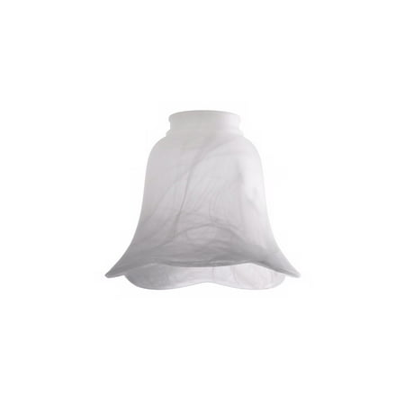 One Light Fan Kit - Marbleized Scallop Glass Shade 2 1/4