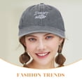 thumbnail image 3 of Masteelf Baseball Cap Washed Distressed Cotton Baseball Cap Vintage Adjustable Dad Hat Retro Baseball Hat Embroidery Truckers Cap For Men Women, 3 of 8