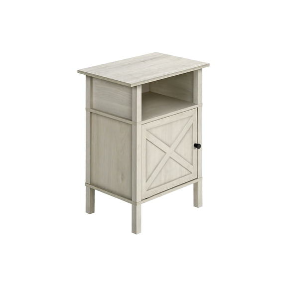 Accent Table - Side Table - End - Living Room - Storage - Washed Oak Laminate