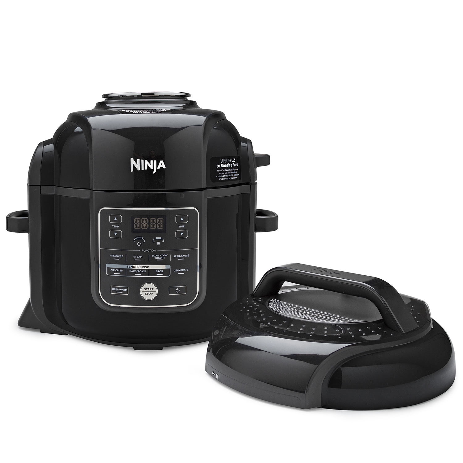  Ninja OP401 8-Qt. Foodi All-in-One Multi-Cooker, 8-Quart,  Black/Gray: Home & Kitchen