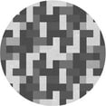 thumbnail image 1 of Ahgly Company Indoor Round Patterned Gray Cloud Gray Area Rugs, 7' Round, 1 of 1