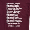 thumbnail image 3 of Forrest Gump - Bubbas Shrimp List - Men's Short Sleeve Graphic T-Shirt, 3 of 5
