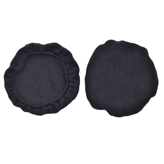 OUNONA 8Pcs Black Headphone Cover Stretchable Non Woven Fabric Ear Pad Protectors