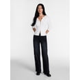 thumbnail image 2 of Madden NYC Women’s Ultra 90's Jeans with Bow Embroidery, 32'' Inseam, Sizes 00-18, 2 of 5