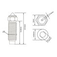 thumbnail image 5 of 5PCS for Neptune 4Plus/4Max -Zr-Cu Nozzle 1.0mm High Temperature Nozzle for 1.75mm PLA/ABS/PETG/TPU/PC/PP/Nylon/, 5 of 5