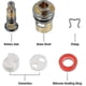 thumbnail image 4 of 2pcs Universal Replacement Brass Ceramic Disc Tap Valve Insert, 4 of 4