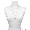 thumbnail image 3 of Delight Jewelry Silvertone Nurses Rock on AB Crystal Heart Everlasting Love Engraved Cross Zoey Necklace, 28", 3 of 4