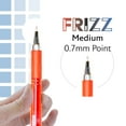 thumbnail image 4 of BAZIC Frizz Erasable Gel Pens, 0.7mm Medium Point, Assorted Colors Ink, Comfort Grip, 1-Pack, 4 of 7