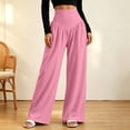thumbnail image 6 of YHAJDS Womens Workout Gym Yoga Pant Solid Color Long Sports Trousers Built With Pockets Casual Pants, 6 of 8