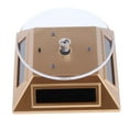 thumbnail image 1 of LOVIVER Premium Solar Powered Jewelry Display Turntable Rotary Stand LED Light, Gold Gold(white light), 1 of 8