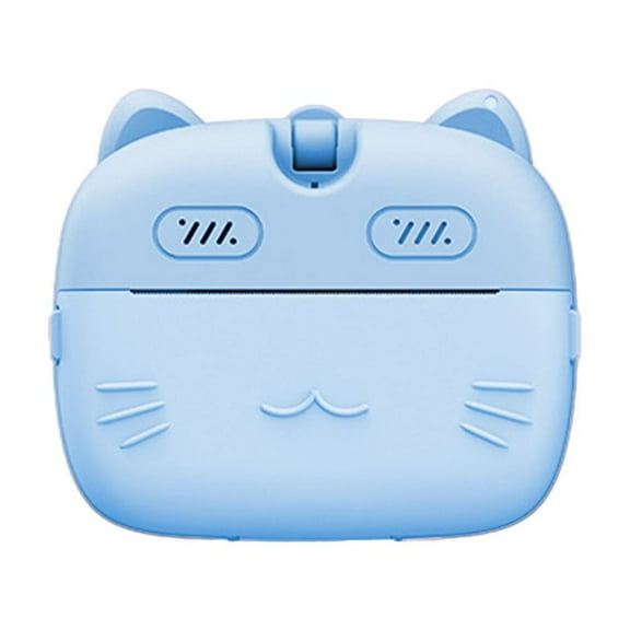 Blue Kids Instant Print Camera With 1080P Video, 2.0" Screen And 180° Rotating Lens, 48Mp, Includes Thermal Paper, Markers, Lanyard, Perfect For Children