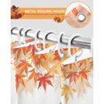 thumbnail image 5 of Fall Shower Curtain Pumpkin Gnome Bathroom Curtains with Hooks, Waterproof Fabric Maple Leaves Sunflower Thanksgiving Bath Shower Curtains Set for Bathroom Bathtubs Decor 36x72 Inch, 5 of 7