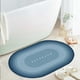 thumbnail image 5 of Alfombrilla de baño de 15,7x23,6 ", alfombrilla para puerta, alfombrilla suave antideslizante, absorbente, para suelo Azul oscuro Zulema Alfombra de baño, 5 of 7