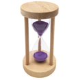 thumbnail image 3 of 8/8/12/20/25 tiempo de tiempo de tiempo de HOOLGSS SANDGUSE EMGUHR TEMPORIZADOR con , HORAMIENTOS VINTAGE, Decoración para hogar, Niños Y a Púrpura 6min CUTICAT Reloj de arena de madera, 3 of 7