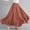 Watermelon Red, variant on FRSASU Women's Linen Skirts Summer Boho Solid Beach Elastic High Waist Pleated A-Line Flowy Swing Double Layer Skirt Yellow