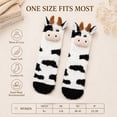 thumbnail image 2 of Funny 3D Milkcow Fuzzy Cozy Slipper Socks Gift for Women Teen Girl | Cute Animal Fluffy Thermal Socks Fun Milkcow Lovers Warm Gift Ideas for Birthday Valentines Easter Christmas Stocking Stuffer, 2 of 7