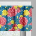 thumbnail image 3 of Ambesonne Flower Window Valance, Valentine's Rose Blossoms, 54" X 12", Coral Violet Blue, 3 of 5