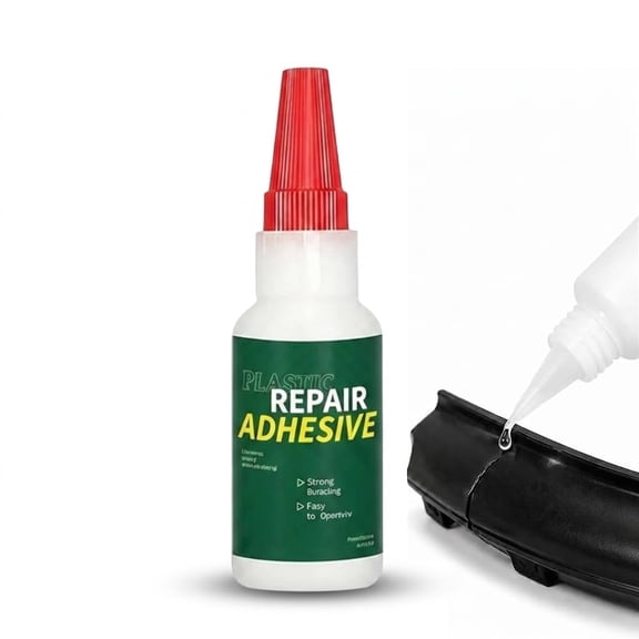 Multi-Purpose Car Bumper Repair Adhesive, Quick Bond Plastic Glue for Auto Body Cracks, Exterior Trim & Panel Repairs, Fast Curing