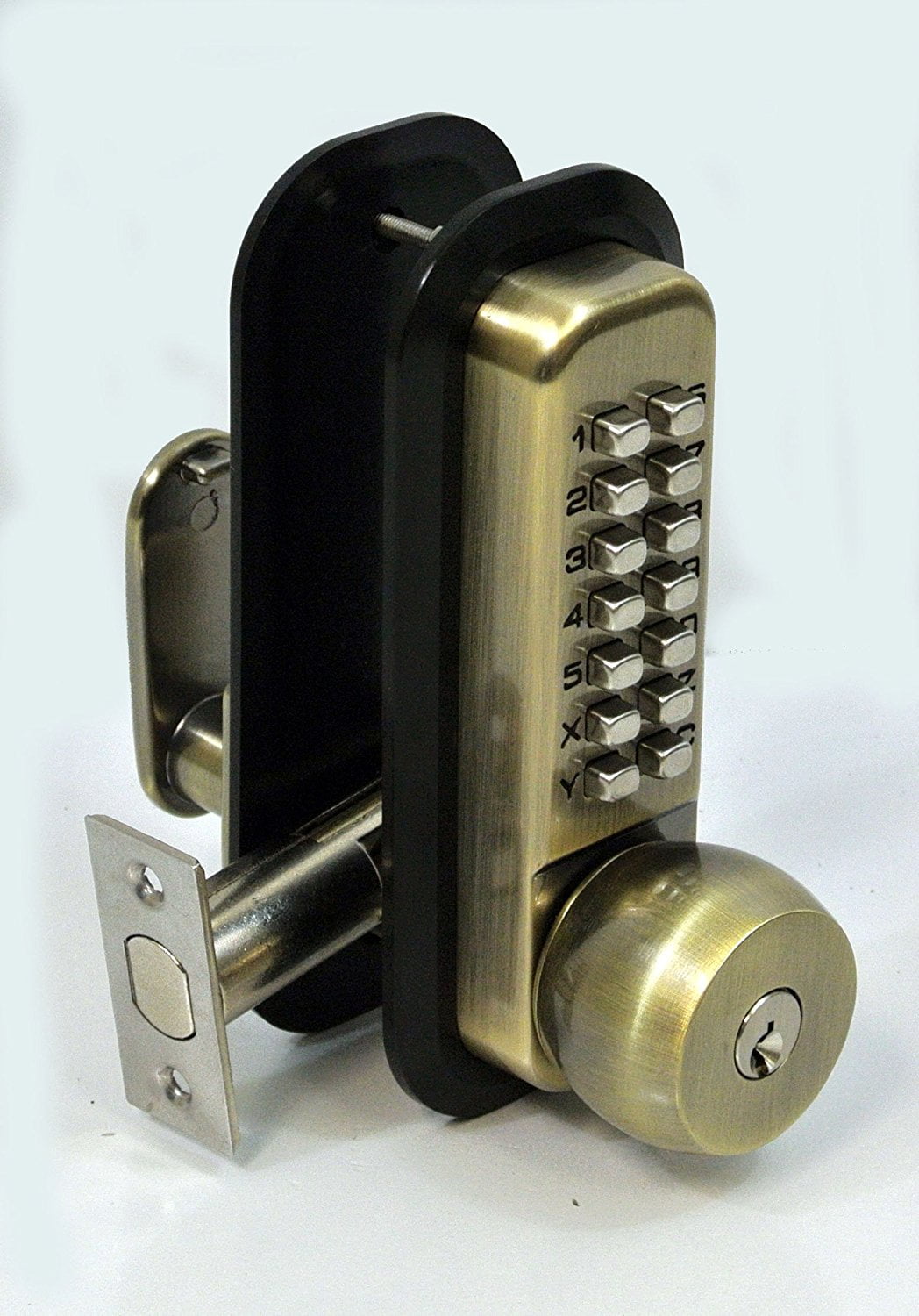 Easy Installation Mechanical Door Lock Double Lock Simple and Durable Exterior Door Lock Stainless Steel 
