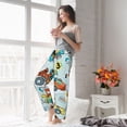 thumbnail image 5 of Wukai Cartoon Car Racing Women Pajama Pants Comfy Stretch Drawstring Palazzo Wide Leg Lounge Pant Comfy Sleepwear Yoga Pants-Small, 5 of 6