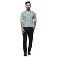 thumbnail image 2 of BESTMAN Kurta Court Imprimé pour Homme Col Mandarin Indien Chemises Vêtements Décontractés, 2 of 6