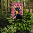 thumbnail image 2 of Min Pin Hearts Love and Valentine's Day Portrait Garden Flag, 2 of 2