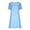 Light Blue#women dresses spring short, variant on Sequin Cocktail Wedding Guest Dresses for Women Short Sleeve Mesh Lace Patcwork Crewneck Flowy A line Party Midi Dress Beige,M