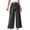 Black, variant on Buigttklop Pants for Women 2024 Plus Size Women Loose Casual Comfortable Solid Color Straight Leg Wide Leg Pants Elastic Waist Solid Comfy Jogging Jogger Pants with Pockets