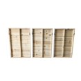 thumbnail image 3 of Modern Gray Chinoiserie Wood Plank Wall Art, 3 of 5