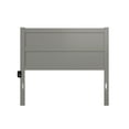 thumbnail image 3 of AFI NoHo Modern Panel Wood Headboard, Full, Grey, 3 of 6