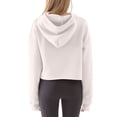 thumbnail image 4 of AherBiu Chandails en Molleton pour Femmes, Chandail à Capuchon Court à Manches Longues, Pull de Sport Basique, 4 of 5