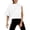 White, variant on Women Short Sleeve Yoga Casual Loose Sports T Shirt Breathable Blend Tee for Workout Gym Training Daily Wear