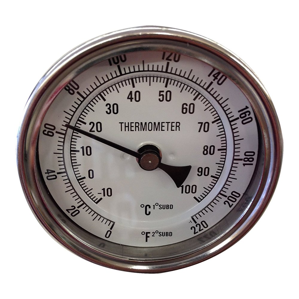 Learn To Brew Thermometer Dial with Stainless Probe & Calibration Screw