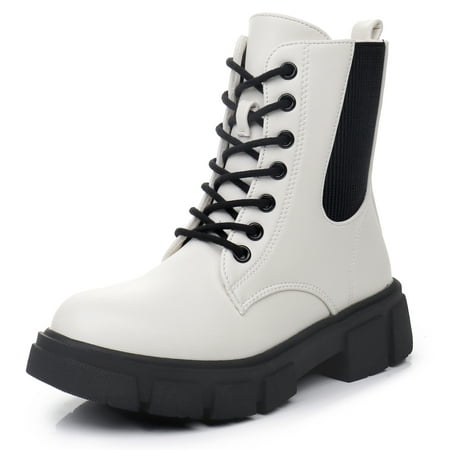 

Blikcon Kids Girls Ankle Boots Fashion Chelsea Boots (Color : White Size : 12 Little Kid)