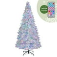 thumbnail image 3 of National Tree Company 10 ft Pre-Lit Crystal Pine Full Artificial Christmas Tree, 1,250 LED Lights, 3,098 Tips, Remote Control, 50+ Light Functions, Includes Stand, Silver, 3 of 8