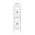 thumbnail image 2 of Tcbosik 2 Pack Outdoor Metal Garden Trellis for Climbing Plants, 19.7" x 86.7" Decorative Trellis for Yard, Patio, Black, 2 of 8