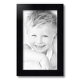thumbnail image 2 of ArtToFrames 10" x 17" Satin Black Step Lip Picture Frame, 10x17 inch Black Wood Poster Frame (WOM-1452), 2 of 7
