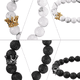 thumbnail image 2 of Pulseras Para Pareja Con Piedra Buda Corona Reyna Malubero pulseras para parejas, 2 of 3