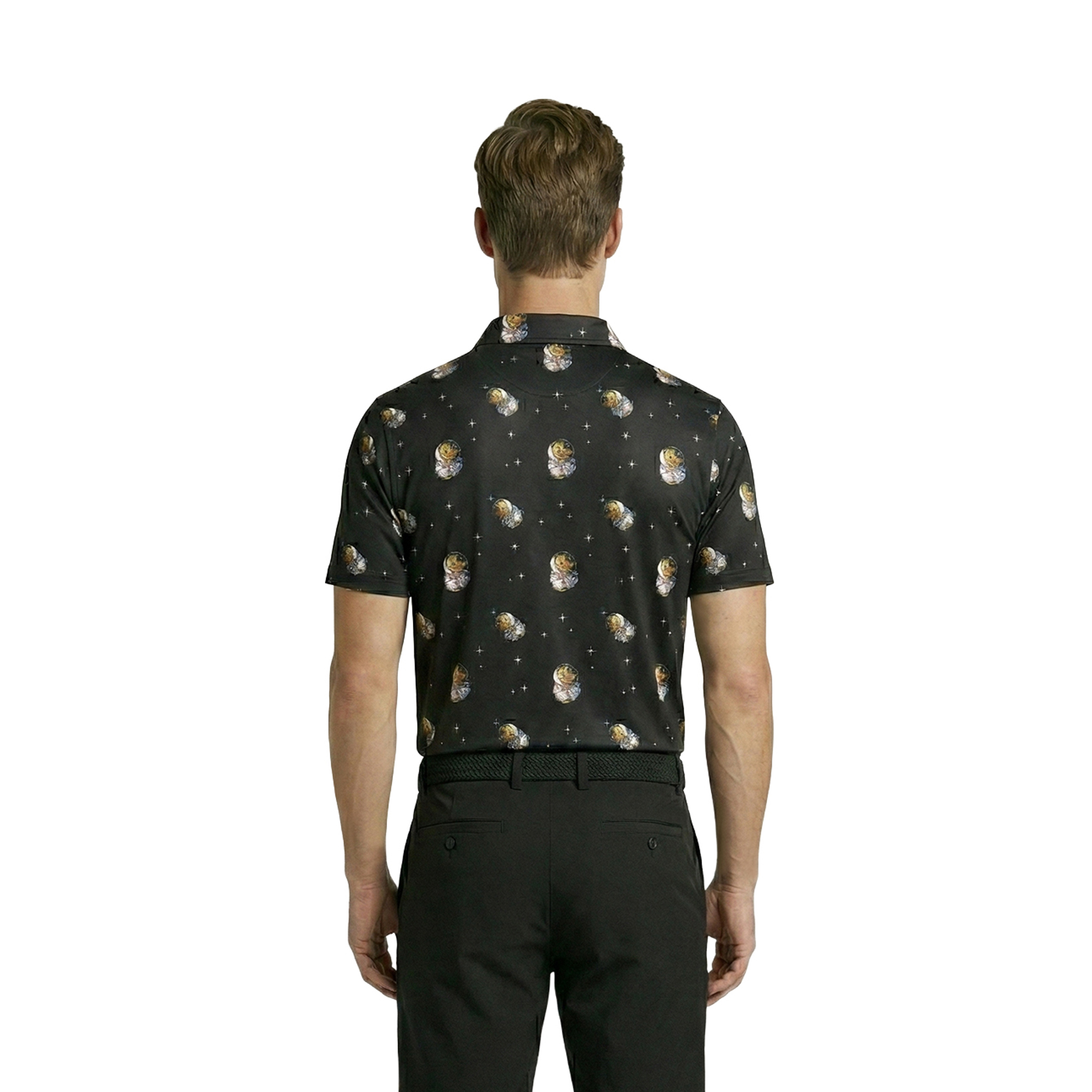 Birdie Bound Men's Discovery Print Golf Polo Shirt photo 5